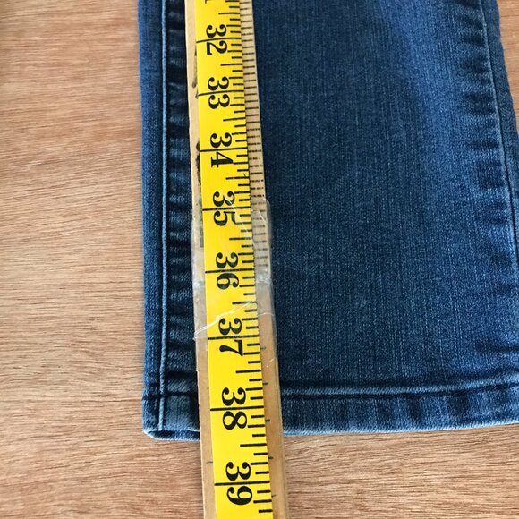 Prana Skinny Jeans Women 10/30 Blue Mid Rise Medium Wash Stretch Preppy - Picture 5 of 10